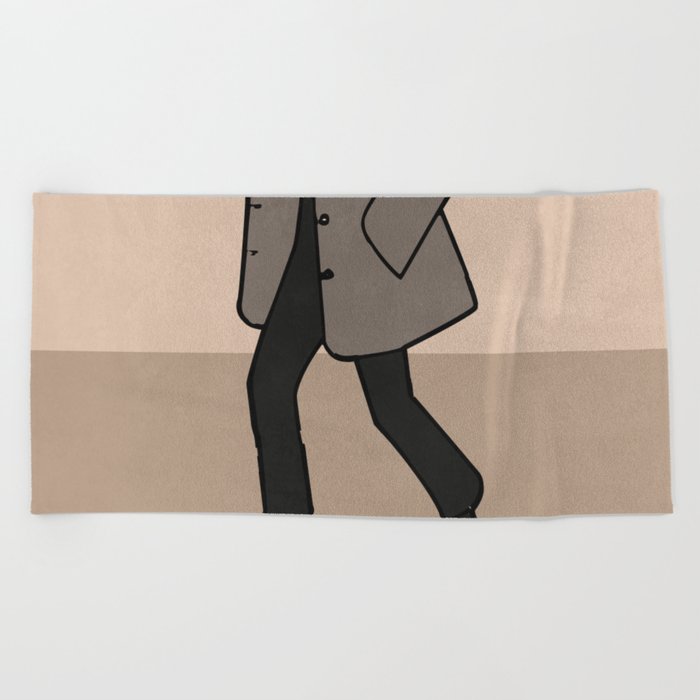 Black Heels Beach Towel