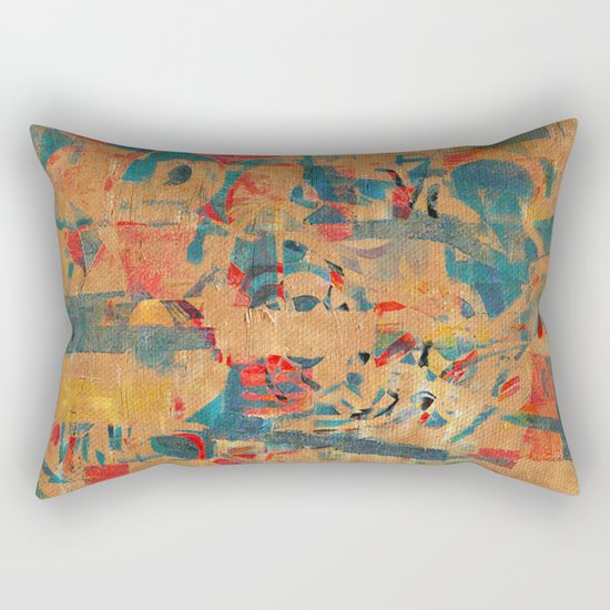 Tribal Wall Rectangular Pillow