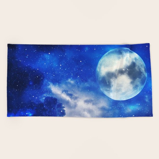 Full Moon Beach Towel