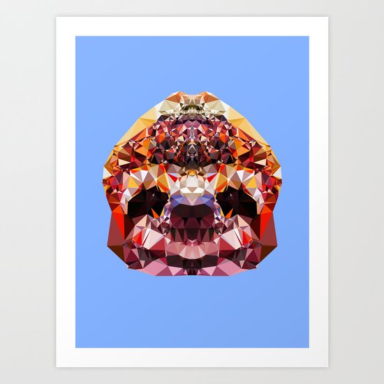 Geometric Sloth Art Print