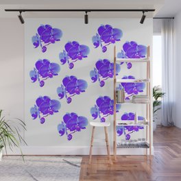Blue orchid Wall Mural