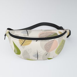 Mid Century Modern Falling Leaves Fanny Pack