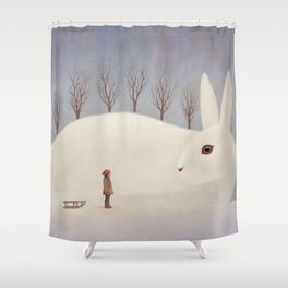 Winter morning Shower Curtain