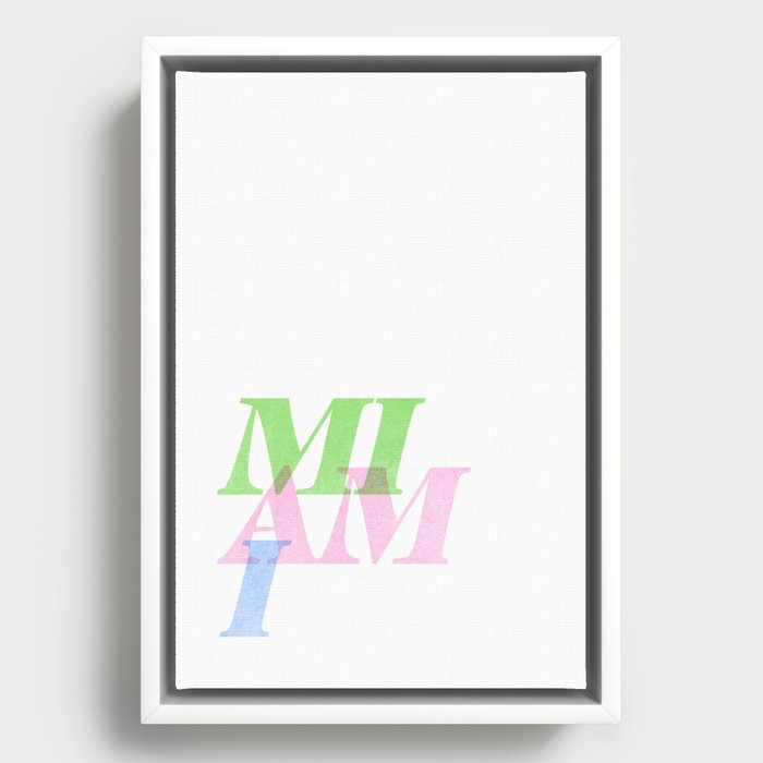 MIAMI • City Series Framed Canvas