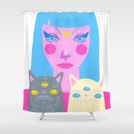 Moon Princess Shower Curtain