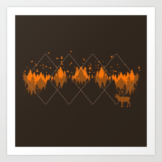 Tradicional Nature Pattern Art Print