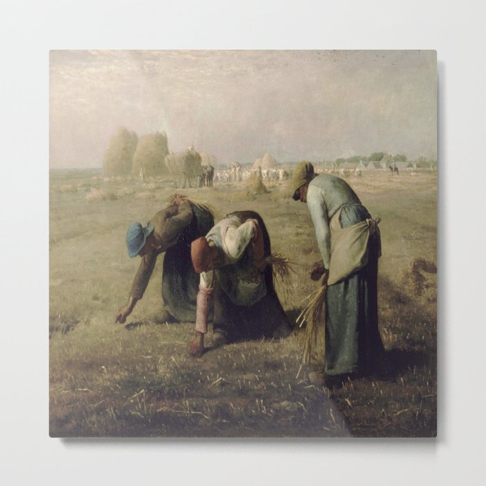 Jean-Francois Millet's The Gleaners Metal Print