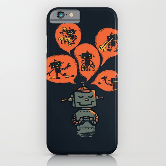 When I grow up - an evil robot dream iPhone & iPod Case