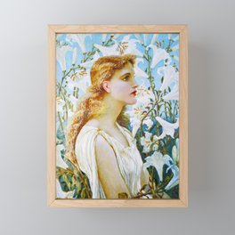 Lilies by Walter Crane Framed Mini Art Print