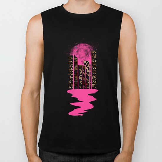 Melting moon Biker Tank
