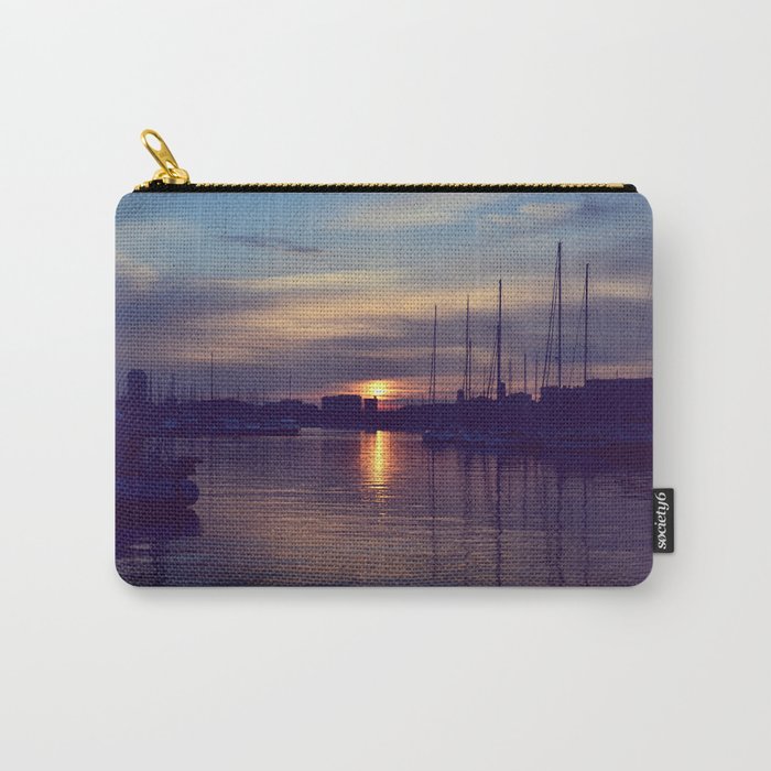 Breathtaking Sunset in Marseille Port - Serenity in South of France Carry-All Pouch