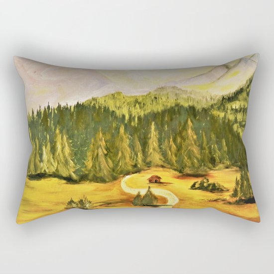 austrian mountains Rectangular Pillow