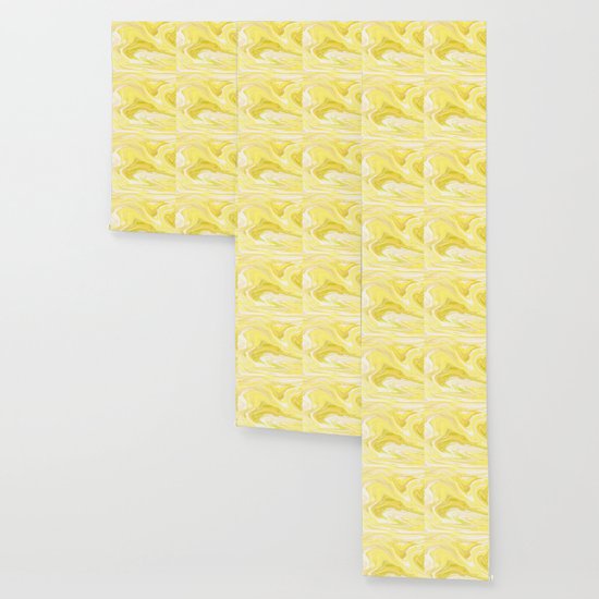 Cute Yellow Marble Wallpaper By Createdprototype Society6