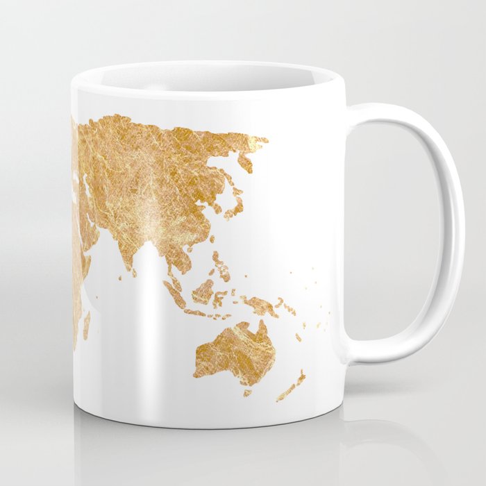 Gold World Coffee Mug
