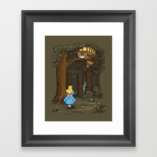 My Neighbor in Wonderland Framed Art Print