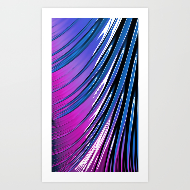 Abstract Neon Art Print By Rng Society6