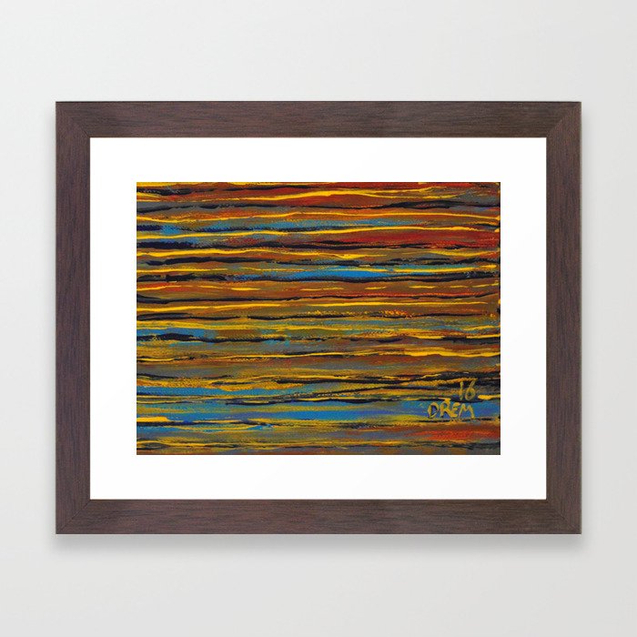 6x8 vivid waters Framed Art Print