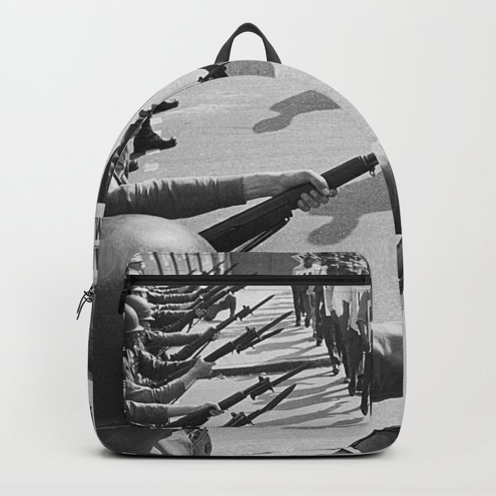National guard deals backpacks