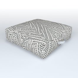 Maori Pattern Outdoor Floor Cushion | Tribal, Newzealand, Old, Artbrut, Seamless, Ink, Tatto, Curated, Maori, Haka 