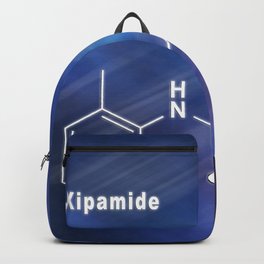 Xipamide molecule, chemical structure Backpack