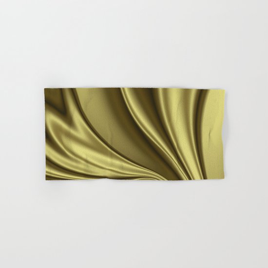 Abstract Fractal Colorways 02 Simple Gold Hand & Bath Towel
