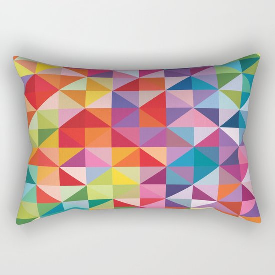Geometric World No. 1 Rectangular Pillow