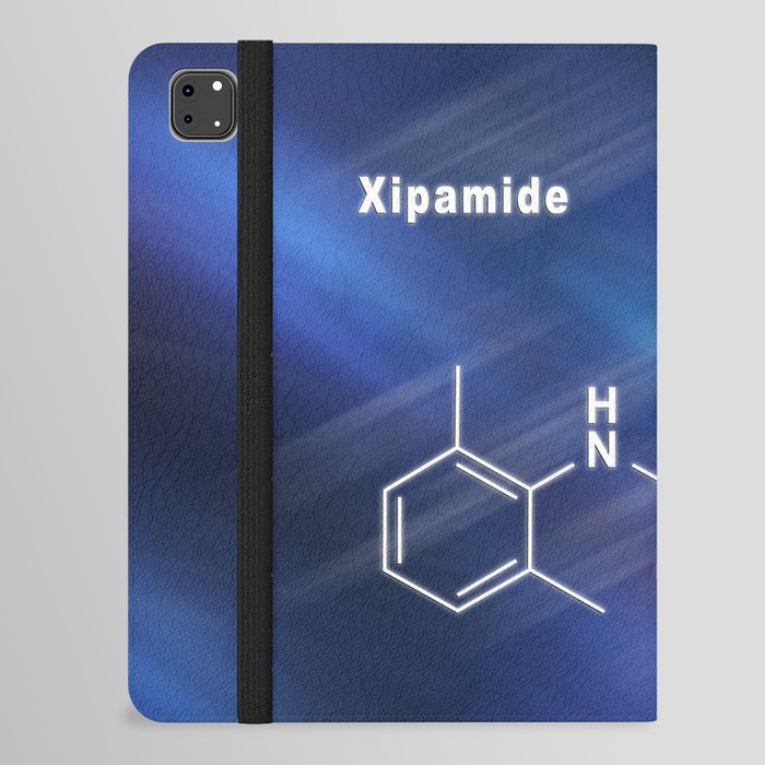 Xipamide molecule, chemical structure iPad Folio Case