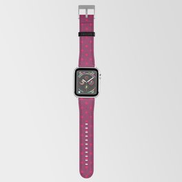 Retro polka dots burgundy red Valentine's Apple Watch Band