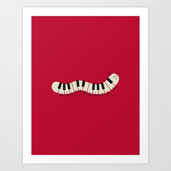 Caterpiano Art Print