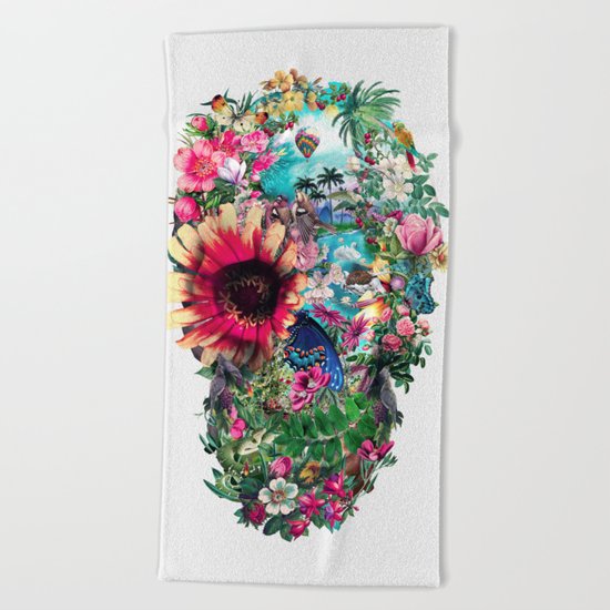 Summer Skull II Beach Towel