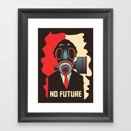 No Future Framed Art Print