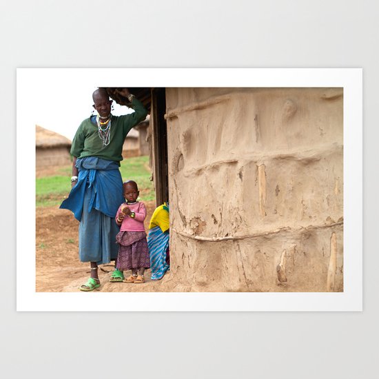 Village Life Art Print