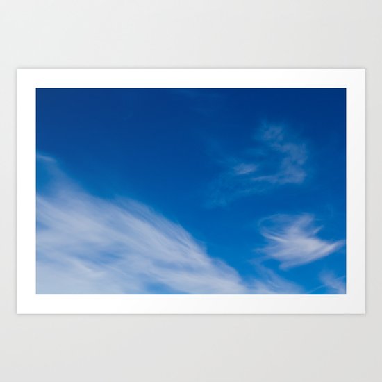 Blue Sky Art Print