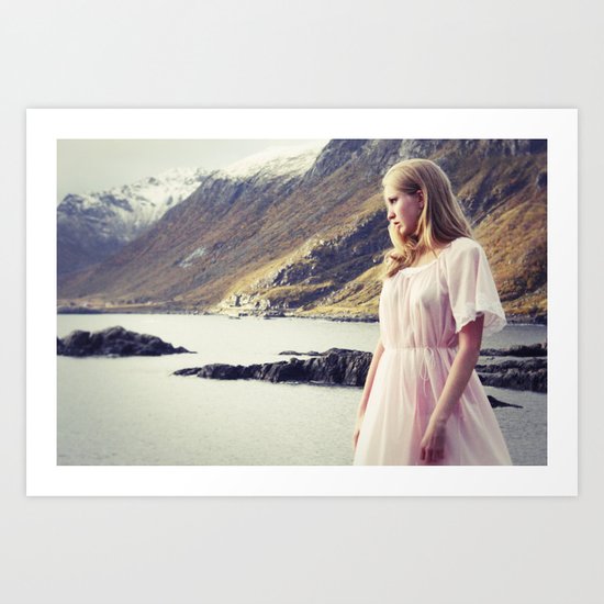 The Young Girl and the Sea Art Print