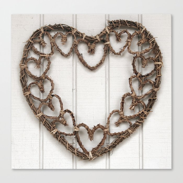 Heart of Twigs Canvas Print