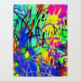 Abstract expressionist Art. Abstract Painting 2. Poster