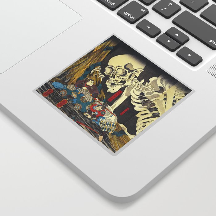 Takiyasha the Witch and the Skeleton Specter- Utagawa Kuniyoshi Sticker