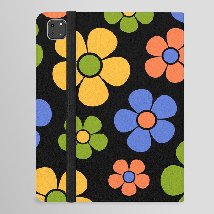 Colorful Retro Flower Pattern 748 iPad Folio Case
