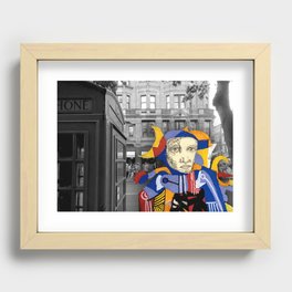 Lost piece of art in London Recessed Framed Print
