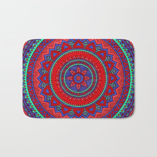 Hippie mandala 60 Bath Mat