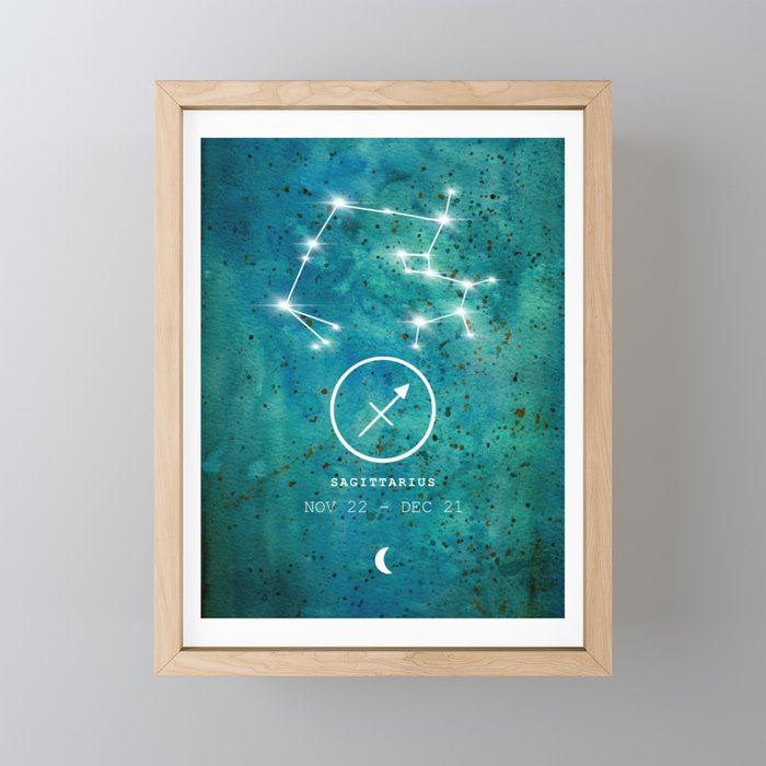 It's In The Stars, Sagittarius!  Framed Mini Art Print