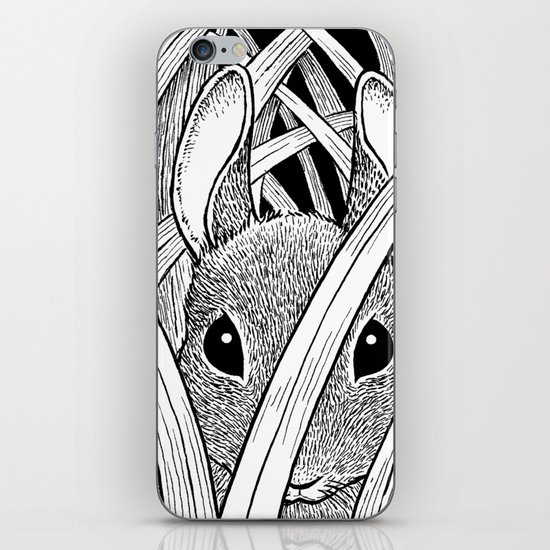 Bunny in the Grass iPhone & iPod Skin