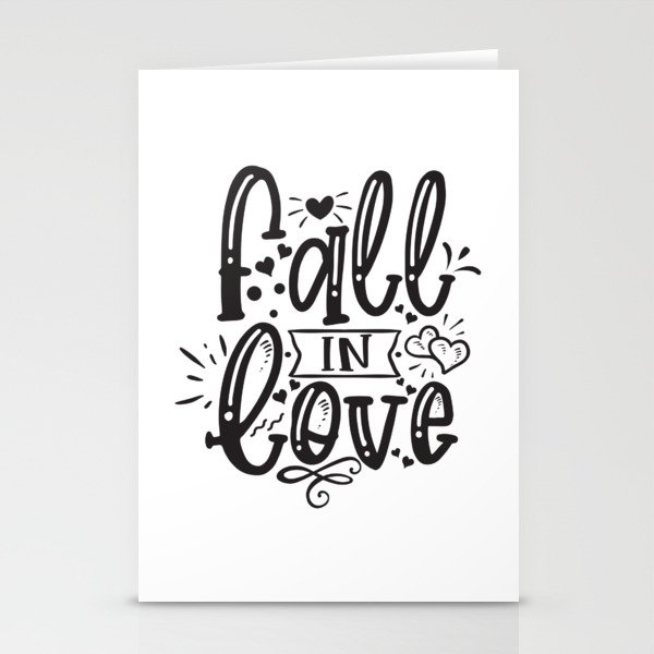 Fall In Love Stationery Cards