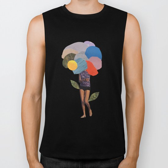 i dream of you amid the flowers Biker Tank