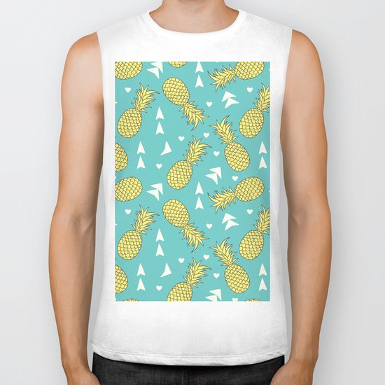 Pineapple Biker Tank