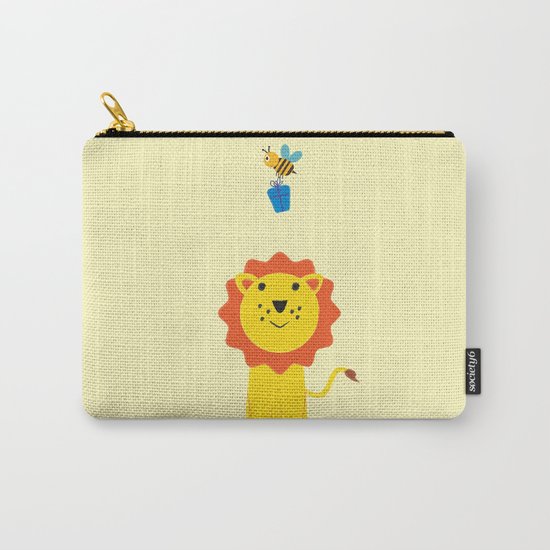 Lion and bee Carry-All Pouch