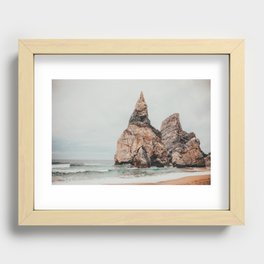 Can you spot the bear? Ursa Beach, Portugal  Recessed Framed Print