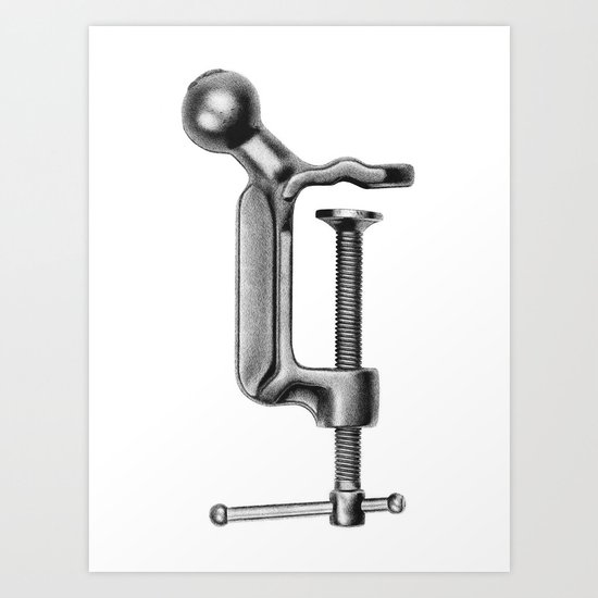 C Clamp Art Print