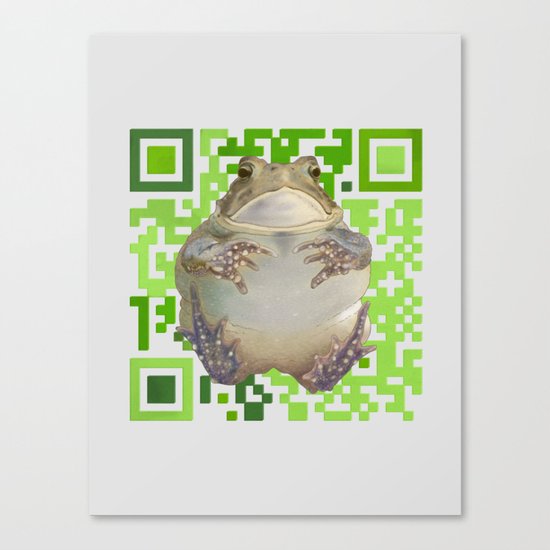 EcoQR Toad Canvas Print