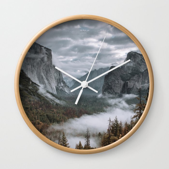 Misty Tunnel View Wall Clock